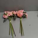 Artificial Peony Flowers, Deep Pink Silk Peony Bouquet for Wedding, Home Decor and Floral Arrangements, 2 Pack 
