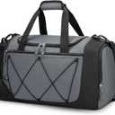 Vorspack Gym Bag for Men - 21 Inches Duffle Bag for Travel Lightweight Duffel Bag with Shoe Compartment Personal Item Travel Bag Weekender Bag for Travel Sports Gym - Grey