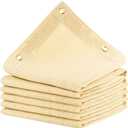 90% Sun Shade Cloth, 6X15 FT Pergola Shade Cover, Reinforced Grommets, UV Protected Shade Fabric Privacy Screen Canopy Ideal for Pergola, Patio, Garden, Porch, Deck & Backyard Retreats (Beige)