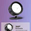 Wall Mounted Lights, 3 Pack Rechargeable RGB Color Changing Light, 3 Color Temps & Remote and Touch, 360 Rotation Dimmable Cordless for Study Bedroom Reading Bedside (Black)