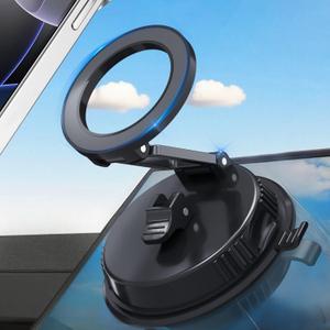 DEERLAMN Car Phone Holder for Magsafe, [78+LBS Strongest Suction&2500gf Strongest Magnetic] Vacuum Cellphone Mount for Car Accessories/Windshield/Mirror for iPhone 17 Pro Max 16 15 14 13 12