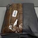 RYNGHIPY Faux Rabbit Fur Throw Blanket Ruched Plush Fuzzy Blanket for Couch Bed Sofa Heavy Warm Comfy Throws for Living Room Bedroom Machine Washable (Solid Brown, 51''x63'')