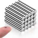 200Pcs Small Magnets, Mini Tiny Round Magnet, Micro Neodymium Magnets for Crafts, Miniatures, Refrigerator, Whiteboard, Nail Cutter