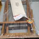 18" Director's Chair Natural Frame-White Canvas (18" - Classic Height, Natural Frame/White Canvas)