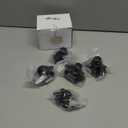 5pcs Push Button Cabinet Latch Lock for RV Motorhome Camper Caravan Yachts (ABS)-Black