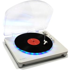 ION Audio Photon LP | 3-Speed Lighted Turntable with Multi-Color LEDs, USB Conversion, and Diamond-Tipped Stylus