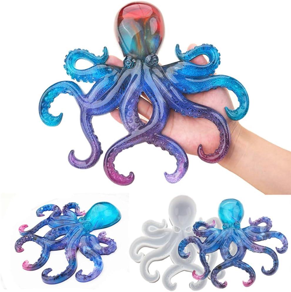 Octopus Epoxy Resin Molds,Halloween Decor Mold,Large Animals Silicone Resin Molds for Wall Hanging, Decoration,Christmas Gifts