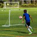 Franklin Sports Competition Soccer Goals - Backyard Portable Steel Soccer Goals - Adult + Youth Soccer Goal with Net + Ground Stakes Included, Franklin Sports Competition Soccer Goal - 6' x 4'