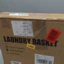 UAK Plastic Laundry Basket with Wheels & Handle, 67L Heavy Duty Foldable Laundry Hamper  Easy Clean Waterproof Rolling Organizer for Bathroom & Laundry Room, Ivory (XXXL)