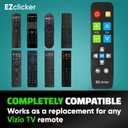 Vizio Replacement TV Remote Compatible with Vizio TV's ONLY (Black) Big Button TV Remote Control, Simplified and Easy to Use (2xAAA Batteries not Included)