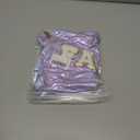 Hiroyuki Iridescent Makeup Bag, 14 inches Cosmetic Bag, Large Capacity Travel Pouch (Face, purple)