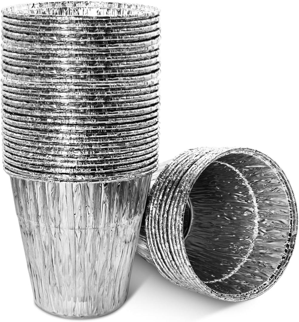 Grease Bucket Liners for Traeger Timberline, Pellet, Woodridge, Ironwood, Drip Bucket Liner Replacement for BAC608, Traeger Accessories Drip Tray Liners 6.3 x 6.0, 35Pack