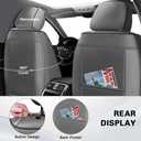 Fit for Toyota Corolla Seat Covers 2001-2026,Premium Leather, 360 Full Protection, Thick Padding & Memory Foam, Waterproof & Stain-Resistant Car Seat Cover Front Set (2 Seat,Gray&Black)