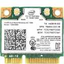 MQUPIN Dual Band Wirless- Intel 7260.HMW Dual Band Wireless Card-AC 7260 Network Adapter+Bluetooth 4.0 USE for Intel AC Half Mini Pcie Card 802.11 b/a/g/n/ac(1 Pack)