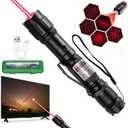 Red Laser Pointer High Power, Tactical Long Range Laser, Rechargeable Laser, Adjustable Focus Laser with Carrying Case (Red Light)