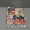 Navy Blue Rose Gold Happy Birthday Decorations Kit, Rose Gold Balloons Birthday Party Supplies for Women Girls Men, Happy Birthday Banner, Circle Dot Garland, Fringe Curtains, Latex Confetti Balloons