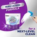 OxiClean Triple Action Odor and Stain Remover Powder, Use with Detergent, Eliminates Tough Odors and Removes Stains, Color Safe and Chlorine Free, 4 lbs