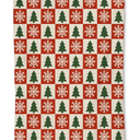 Christmas Tree Pattern Blanket, Soft Lightweight Flannel Red Green Checkered Throw Blanket for Couch, Bed, Travel & Decor, Cozy Warm Fuzzy Blankets for Adults Women Girls 50×40 in