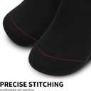 2 x VOROLO No Show Socks for Womens,Low Cut Ankle Non Slip Flat Boat Invisible Liner Cushion Athletic Socks (Black)