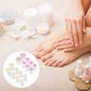 Beaupretty 16 Pieces Daisy Flower Silicone Toe Separators Spacers Spreaders Cushions Toes Dividers Pedicures Nail Art Tools Polish Guards for Home Salon