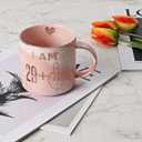 30th Birthday Gifts for Women - Funny Turning 30 Year Old Birthday Gift Ideas for Wife, Mom, Daughter, Sister, Aunt, Best Friends, BFF, Coworkers - Fabulous Pink Marble Mug, Ceramic 11.5oz Coffee Cup