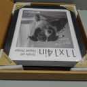 TENIBYC 11x14 Picture Frame Set - 3 Pack, Textured Black Solid Wood, HD Tempered Glass, Wall Gallery Photo Frame