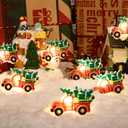 2 x 2 Pack Battery Operated Christmas Lights for Tree Decorations7ft 20 LEDs Farmhouse Truck String Lights for Indoor Christmas Tree Garland DecorWarm White