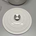 Enameled Cast Iron Dutch Oven - Umite Chef 5QT Pot with Lid & Cotton Potholders - Heavy-Duty Cookware for Bread Baking, Braising, Stews, Roasting(Cream White)