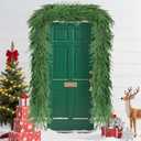 Christmas Norfolk Pine Garlands Soft Bendable Winter Pine Garland Real Touch Artificial Christmas Greenery Garland for Fireplace/Mantle/Table/Window/Stairs/Indoor or Outdoor Xmas Decor (5FT-1PC)