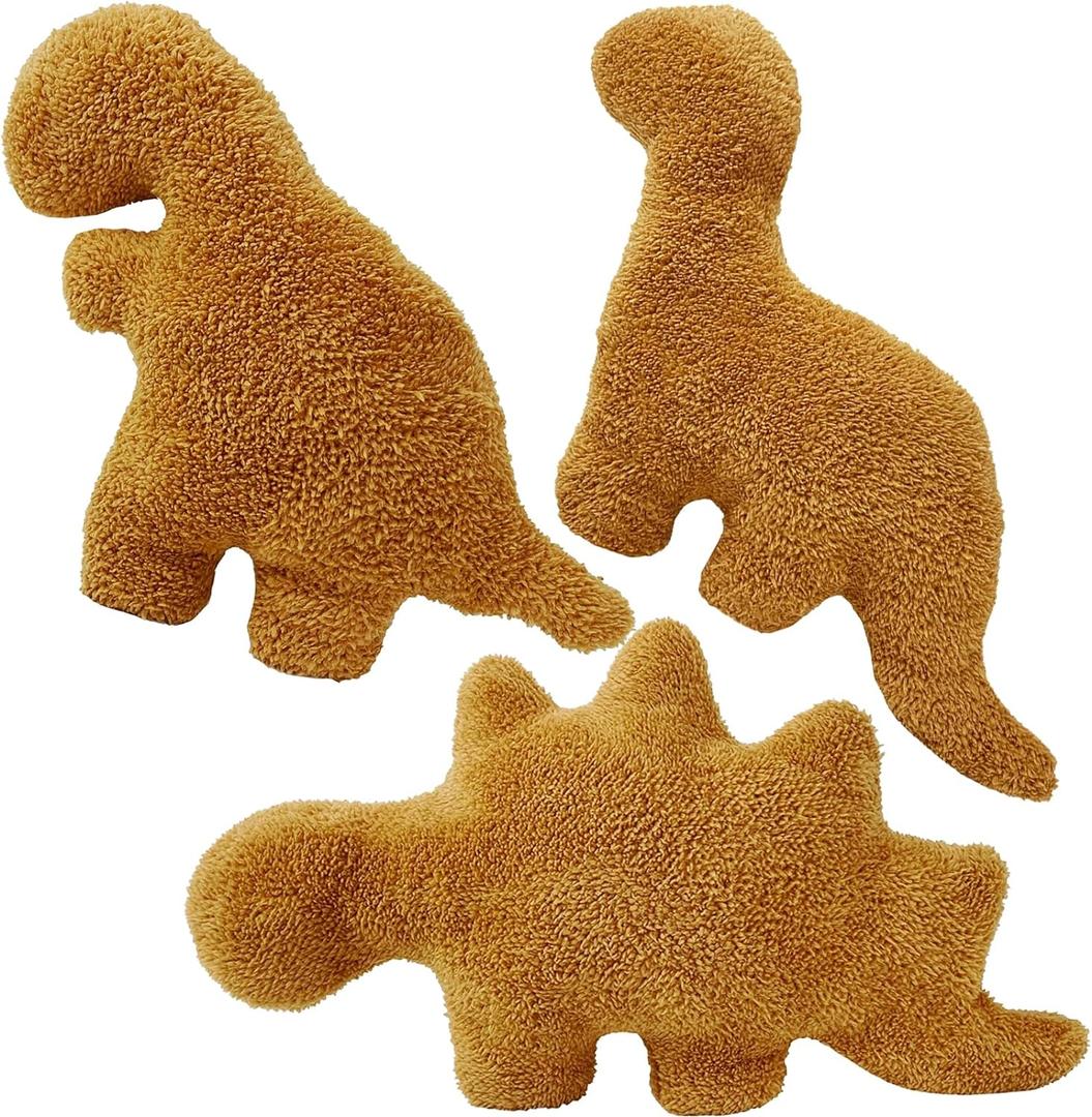 Dino Chicken Nugget Pillow Set 16in 3PCS (Medium)