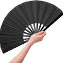 13" Hand Fan, Fans For Line Dancing, Hand Fans For Women Foldable, Boots On The Ground Hand Fan for Raves, Concerts, Performances, Parties, Church – Boots on the Ground Popping Fan for Women & Men