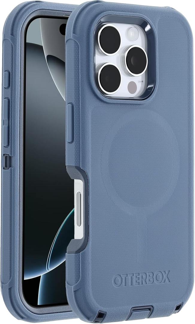 OtterBox iPhone 16 Pro Defender Series Case - Baby Blue Jeans (Single Unit Ships in Polybag)