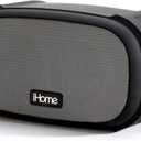 iHome Weather Tough Water & Shock Resistant Bluetooth Portable Speaker with Long Life 18 Hour Mega Battery, Portable, Loud Volume with Carry Loop, iP46 Rated