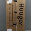 Huuger 63 Inch TV Stand for 65, 70 Inch TV, 11 Drawer Long Dresser with Power Outlets and LED Lights, Entertainment Center with Storage, Grey Dresser with PU Leather Surface (63*13*26.8 Inches)