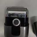 Electric Foil Shavers for Men: Mini Electric Razor, Foil Shaver for Face, IPX7 Waterproof Wet Dry Cordless Razor with 3 Floating Blades, LED Display for Travel & Home, USB Type C (Grey)