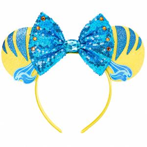 Mouse Ear, Mouse Ear Headband for Women Girls Adult, Sequin Bow Hair Band for Party Trip Parks Costume Cosplay Essentials.