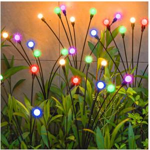 TONULAX Solar Garden Lights, Starburst Swaying Light - Swaying When Wind Blows, Solar Lights Outdoor Decorative, Color Changing RGB Light for Yard Patio Pathway Decoration(6 Pack)