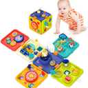 Montessori Toys for 1 Year Old Boy and Girl, Busy Board Educational Sensory Toddler Toys, 1 Year Old Boy Gifts