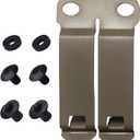 DCC Monoblock Belt Clip  IWB/OWB Attachment for Concealed Carry Holsters  1.5" & 1.75" Sizes  Dark Matte Gray & FDE Options  Mounting Hardware Included  Made in USA (Flat Dark Earth)