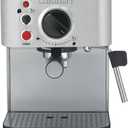 Cuisinart 1.66 Quart Stainless Steel Espresso Maker, Silver, EM-100NAS