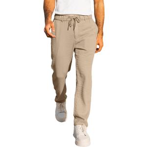 JMIERR Men's Casual Drawstring Pants Elastic Waist Lightweight Pant Summer Beach Trouser with Pockets (XL)