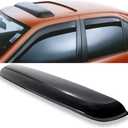 Wensdy 38inch 980mm Universal Sun Roof Wind Deflector, 1pcs Dark Smoke Auto Moon Sunroof Window Visor with Double Side Tape RN98