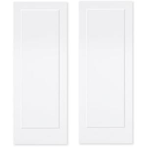 BARNSMITH 30x80 in 1-Panel White Primed Molded Door Slab, Shaker Style Paintable Hollow Core Interior Door Panel, Lightweight, for Swing Door, Closet Door, Pocket Door