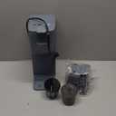 Single Serve Coffee Maker for K Cup, Ground and Tea, Hot and Iced Coffee Machines with Bold Setting, 6 to 16 Oz Brew Sizes, Compact for Small Spaces, Gray (2.0 Version)