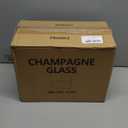 UMEIED Champagne Glasses, Set of 12 Champagne Flutes with Classic Shape, Long stem Sparkling Wine glasses for Wedding, Restaurant, Bar, Wine Toasting, Clear (Transparent)