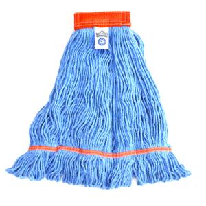 Nine Forty 1Pack Industrial and Commercial-Grade Looped End Wet Mop Head Refill - Heavy Duty 20 Inch 4-Ply Premium Synthetic Yarn - for Optimal Absorption and Durability - Blue (1 Pack, Large)