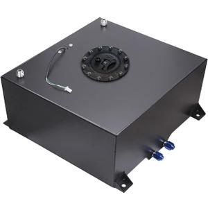 15 Gallon Fuel Cell Aluminum Polished with Cap Level Sender 60L Black