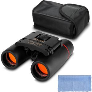 30x60 Mini Binoculars for Adults Travel  Small Binoculars for Adults with 126M/1000M Wide Field of View, 7.2 Angle & Storage Bag  Designed for Hiking, Sports, Birdwatching and Outdoor Adventures