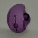 seenda Wireless Trackball Mouse, Bluetooth - Ergonomic Rollerball Mouse Rechargeable, 3 Device Connection Optical Mice Adjustable DPI Thumb Control Mice Compatible for Mac/Android/Windows - Purple