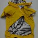 Morezi Dog Zip Up Raincoat with Reflective Buttons, Rain/Water Resistant, Adjustable Drawstring, Removable Hood, Raincoats with Legs 8lbs to 80lbs - Yellow - XL